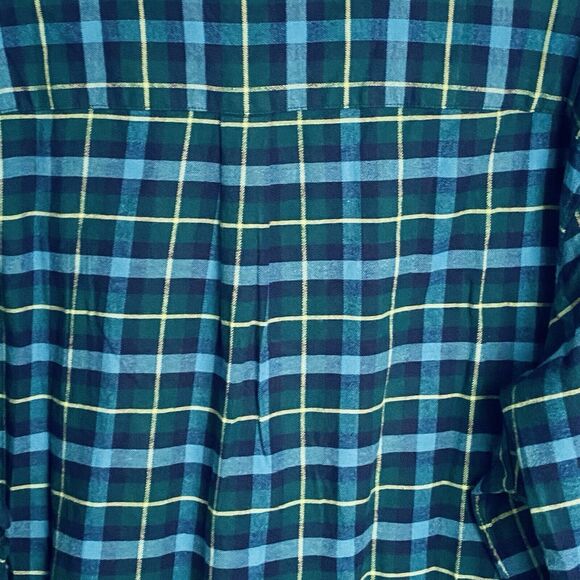 Vineyard Vines Flannel Shirt Mens XXL Blue Plaid Button Up Long Sleeves Tartan - Picture 2 of 9